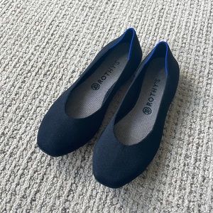 Rothy’s, The Square, black flat, size 11.5